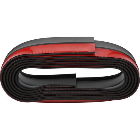 Protector de parachoques y alfombrilla de goma anticolisión para bordes, color negro, 2,5 m/8,2 pies, kit adhesivo para bricolaje. (1/5)