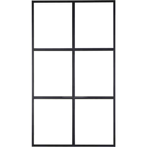 Cloison de Séparation "Leif" 120x210cm Noir (1/5)