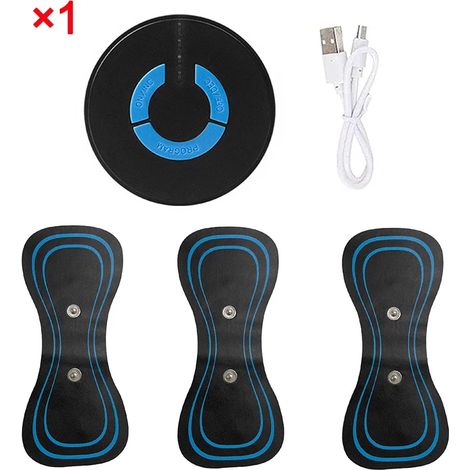 3 EMS-Elektromassagepflaster für Nacken und Halswirbelsäule zur Muskelentspannung und Linderung von Schulterschmerzen, tragbares Nackenmassagegerät - AquaForge