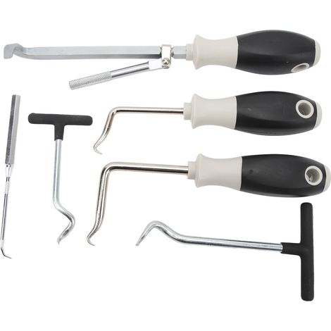 Lot de 6 crochets démonte-flexibles, outil de retrait joints toriques et joints d'étanchéité, extracteur précis pour marquage, alignement et travaux de perçage (1/5)