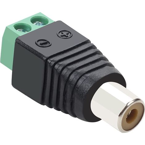 Conector RCA hembra Terminal de tornillo  Negro (1/5)
