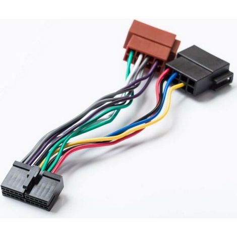 Adaptateur d'autoradio ISO 20 broches - - Connecteur DIN universel - Noir - Universel - Voiture (1/2)