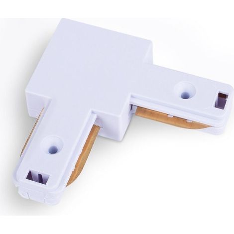 Unión Rígida A 90º Para Carril Monofásico De PVC ( Ref.: