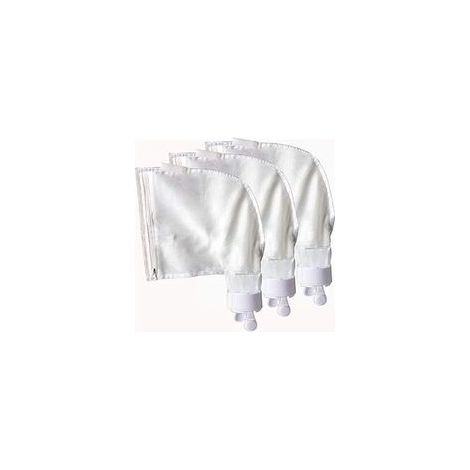 Sac filtrant pour robot piscine - Lot de 3 mailles nylon - Compatible Polaris 280/480 K13/K16 - Zip, nettoyage facile (1/5)