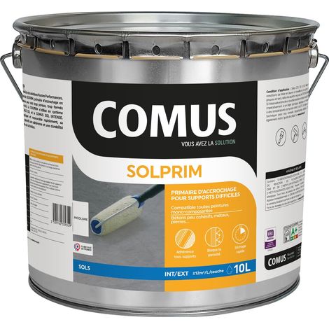 solprim 10L - Primaire d'accrochage pour peinture monocomposante en phase aqueuse & solvant - COMUS