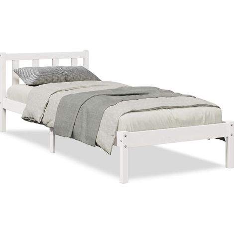 Maison Exclusive - Cama extralarga sin colchón madera maciza pino