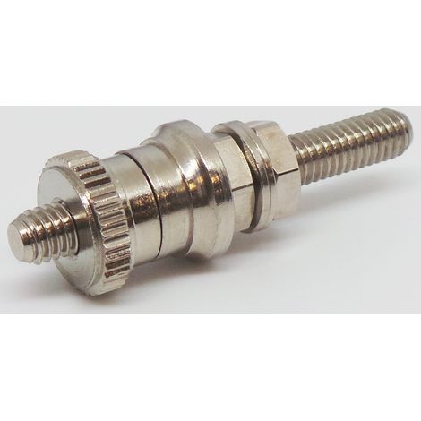 Borne de raccordement RS PRO Argent 30A avec contacts Laiton et placage Nickel