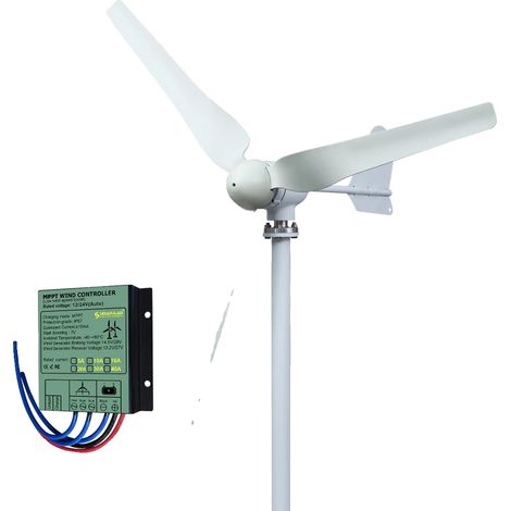 Générateur d'éolienne, puissance de 4000W, conception à axe horizontal, Avec contrôleur gratuit-a, 4000W-b, 12V