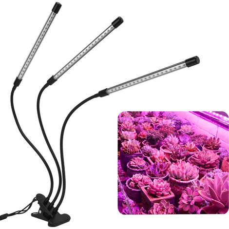 Lampe de croissance pour plantes d'intérieur, alimentée par USB, 5 V, col de cygne réglable, minuterie, idéale pour le jardin. (1/5)