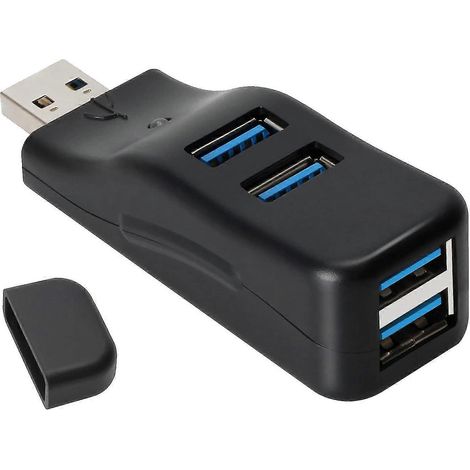 Adaptateur de concentrateur USB 3.0 Extender Mini Splitter Box 4 ports pour PC portable téléphone portable haute vitesse U Disk (1/5)