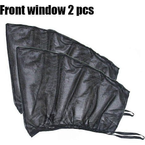 Lot de 2 pare-soleil de voiture, protection UV, rideaux latéraux, film de protection solaire, vert armée (1/5)