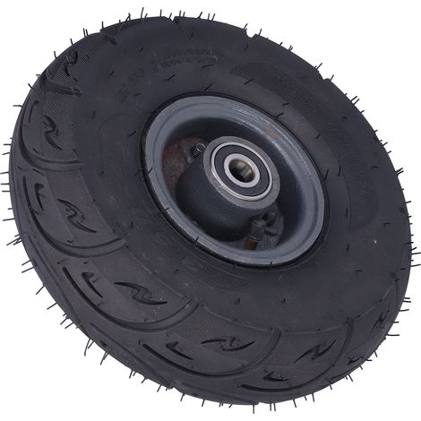 Pneu utilitaire tout usage, roue gonflable, diable, moyeu en acier moulé, 280 kPa, diamètre du trou : 15 mm, 3,50‑4 (1/5)