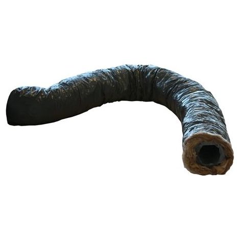 Unelvent – Gaine VMC souple isolée 25 mm – Isolation laine de verre – Diamètre 80 mm – Longueur 6 m – Zéro phtalate, sans irritation