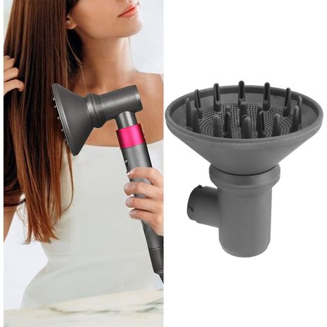 Diffuseur de sèche-cheveux universel anti-frisottis - Diffuseur pour sèche-cheveux HD03/08 avec adaptateur PA66 (1 Diffuseur + 1 Adaptateur)