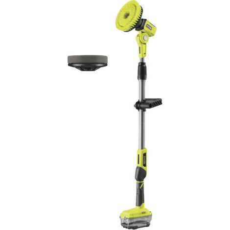 Pack RYOBI - Brosse motorisée télescopique R18TPS-0 - 18V One+ - sans batterie ni chargeur - Disque en mousse - RAKSCRUBF