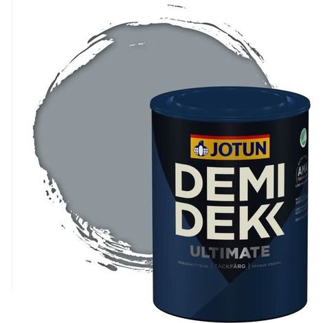 Peinture Bois - DEMI DEKK ULTIMATE - Lasure Opaque Satinée - RAL 7001 - 0,75L (1/2)
