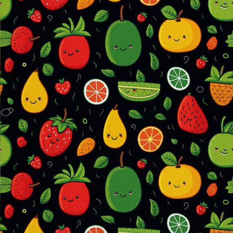 Tela decorativa para exteriores Oxford - Motivo frutal  DX6638 (1/5)