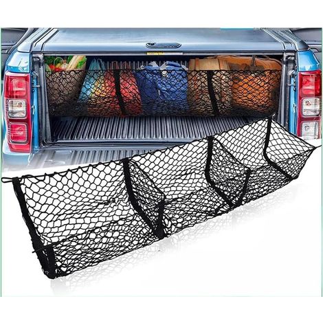 CCYKXA Car Trunk Storage Net, for Ford Super/Double/Single Cab Pickup High Elasticity Storage Net Elastic Boot String Mesh (1/5)