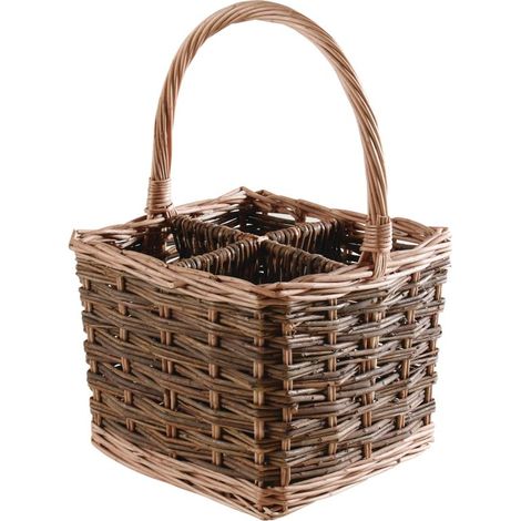 Porte-bouteilles en osier brut (1/2)