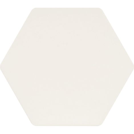 Carrelage sol / mur hexagonal blanc 17x15 cm MINIMA8.6 BIANCO (vendu par boite de 0,57m2) (1/3)