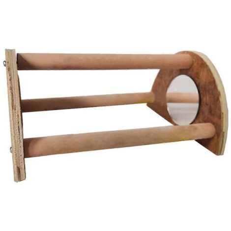 Perchoir pour poussins en bois avec miroir, jouet d'entraînement pour petits poussins (1/5)