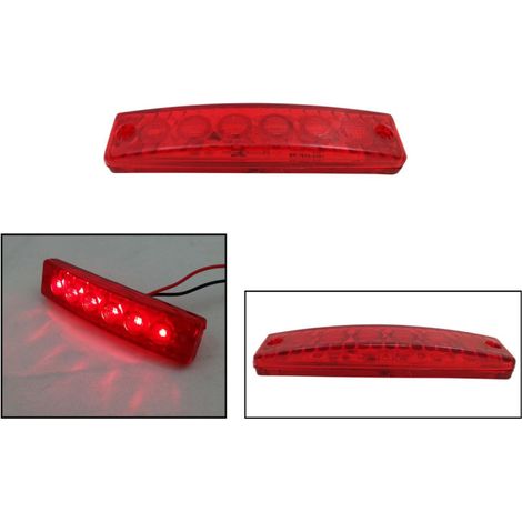 LED-Markierungs-/Positionsleuchte mit 6 LEDs für Bus, Van, Anhänger, Pritsche, 12 V, rot