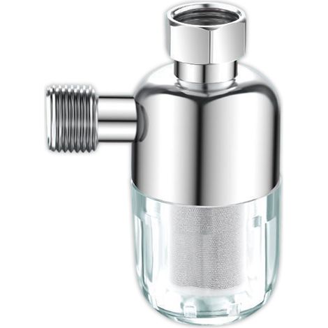 Filtre à sédiments à essorage, filtre à eau réutilisable en acier inoxydable pour évier, adoucisseur d'eau pour chauffe-eau, lave- (1/5)