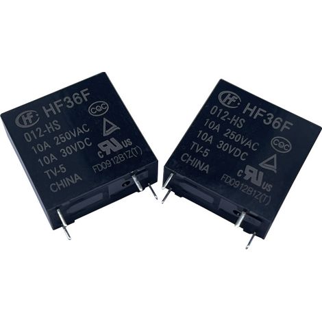 Hongfa J-Relay HF36F/012-HS 12V DC 10A 4-pin normally open, medium power electromagnetic signal