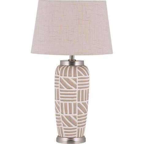 Table Lamp TRAISEN Ceramic Beige