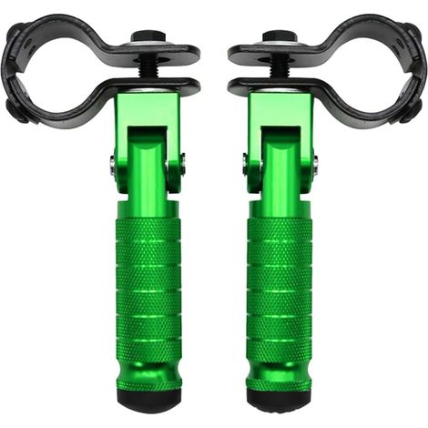 Repose-pieds de moto – Repose-pieds réglables et pliables pour passager arrière Repose-pieds passager longue durée en aluminium CNC pour motos, cyclomoteurs, karts, vélos (1/5)