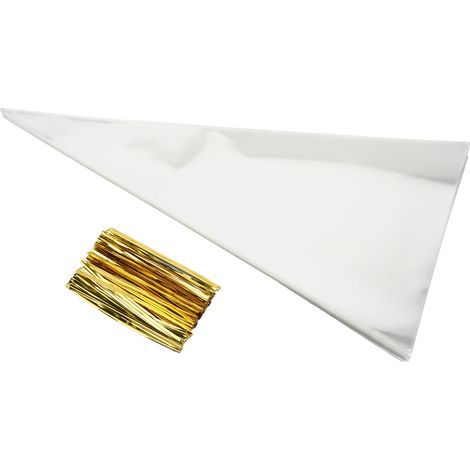 300 sachets de pâtisserie en plastique LDPE sans BPA non toxique inodore anti-éclatement faciles à remplir grande taille (1/5)