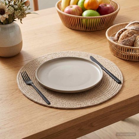 Teenpull – Jute-Untersetzer 6 Stk. Natur 100% Tossa-Jute