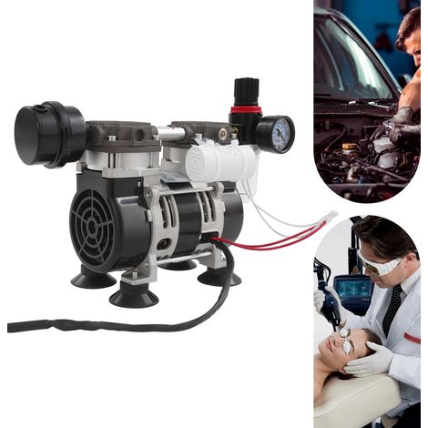 YISSALE-Pompe à vide sans huile pour laboratoire, 58 L/m, pompe médicale silencieuse et sans huile OL210A, 220 V/50 Hz, 56 dB (1/5)