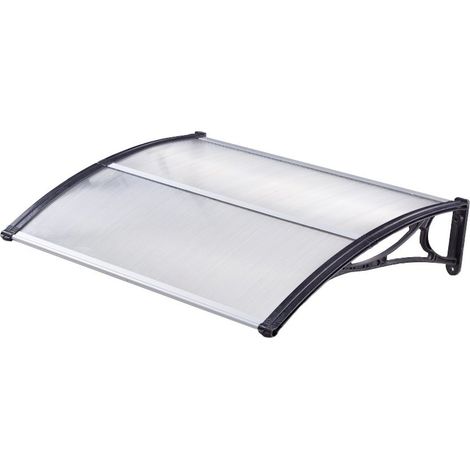 Oypla Outdoor Front Door Canopy Porch Awning Patio Rain Shelter Cover 120x80cm