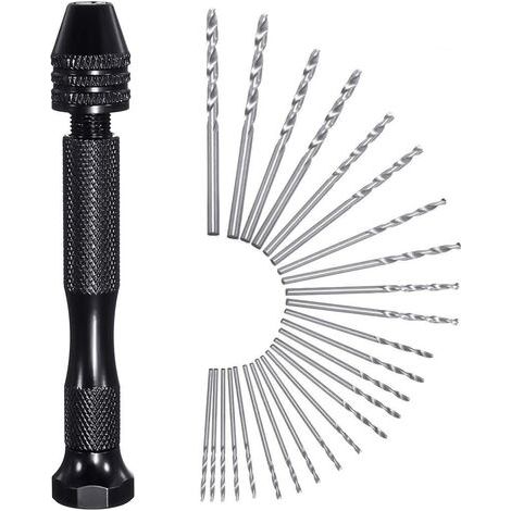 Black hand twist drill twist manual drill punch (1/5)