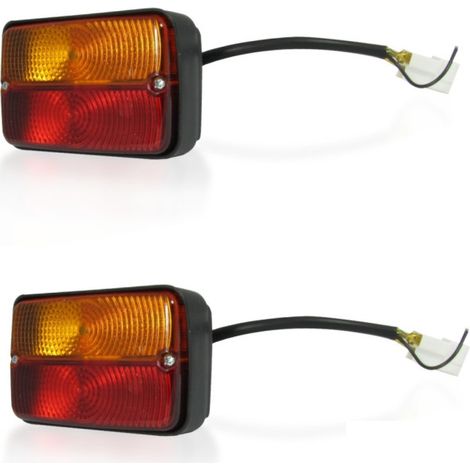 Komplettset Rückleuchten mit Positionslicht und Blinker, passend für MF Massey Ferguson 230, 240, 250, 253