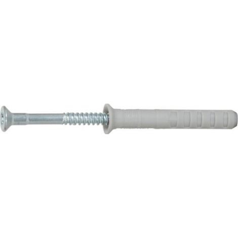 TASSELLO NYLON CON VITE A CHIODO PREMONTATO mm 8x100 (Pz.50)