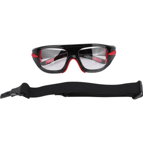 Lunettes de protection pour sports de plein air, entraînement de sécurité pour basketball et football (noir) (1/5)