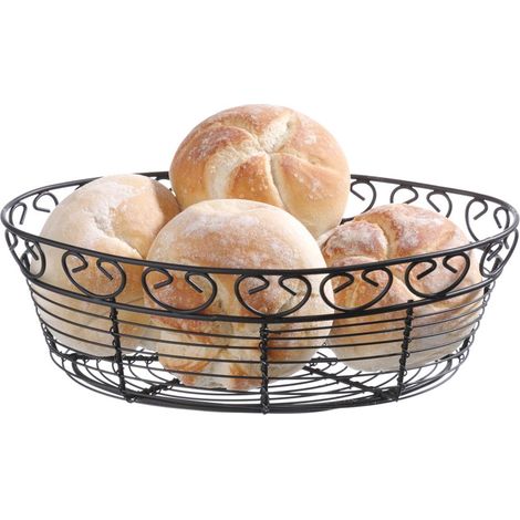 HENDI Drahtkorb Deco, oval, 255x160x(H)80mm