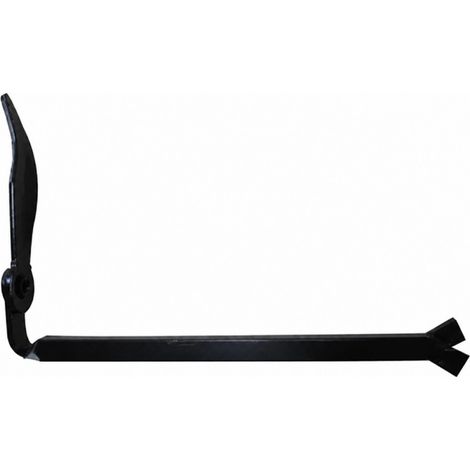 Arrêt de volet noir à sceller longueur 130 mm, 2 pièces (1/2)