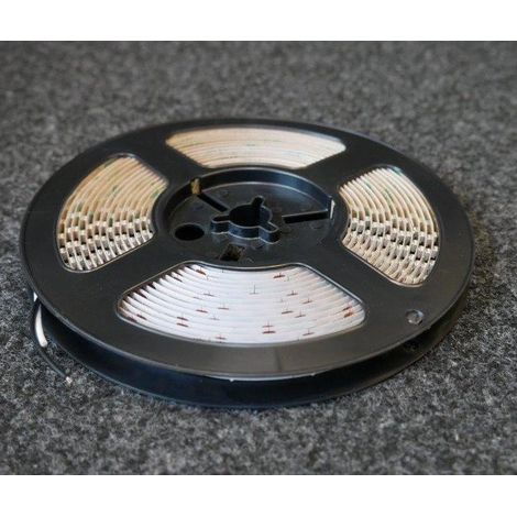 Bandeau ruban LED 9.6W/m souple intérieur longueur 5m chaud 3000K 120 leds/m alimentation 12V (non inclus) IP20 TRAJECTOIRE