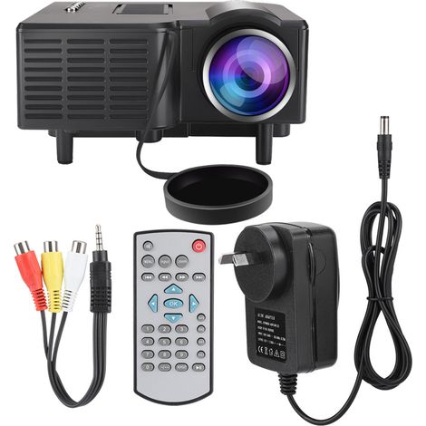 Mini projecteur numérique LED Full HD pour home cinéma avec télécommande (prise AU) (1/5)