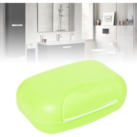 Boîte à savon de voyage étanche et portable, idéale pour la maison et l'hôtel (vert). (1/5)