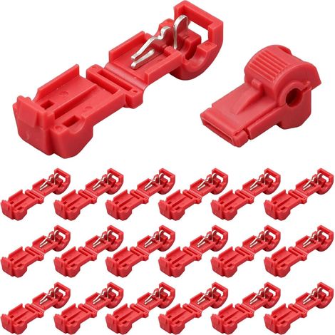 20 Pcs Connecteurs de Câbles pour Robot Tondeuse, Connecteur de Dérivation en T – Compatible avec Les Tondeuses Gardena (1/5)
