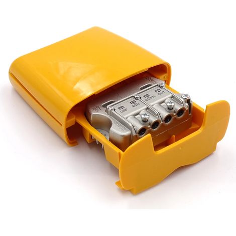 Mélangeur de signal terrestre - Orange - 3 entrées - BI/FM-BIII/DAB-UHF (1/2)