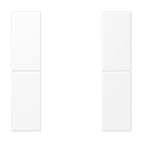 Jung Set di pulsanti, F50, termoplastico verniciato, Serie LS, bianco neve opaco LS 502 TSA WWM