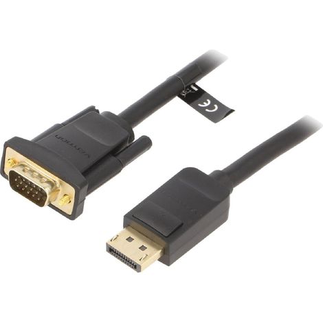 Cable D-Sub HD male DisplayPort male 1.5m noir