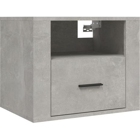 Maison Exclusive - Wand-Nachttisch Betongrau 50x36x40 cm