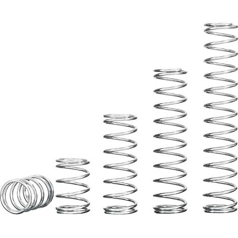 10 Pièces Ressorts Compression, Ressort de Compression en Acier Inoxydable, Ressorts Métalliques Pour Craft Réparation, 0,7 x 5 x 5 mm