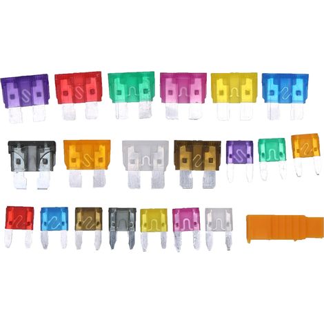 Kit de 220 Fusibles Auto Lames Moyennes et Miniatures - Boîte de Rangement Isolante pour Sécurité Véhicule